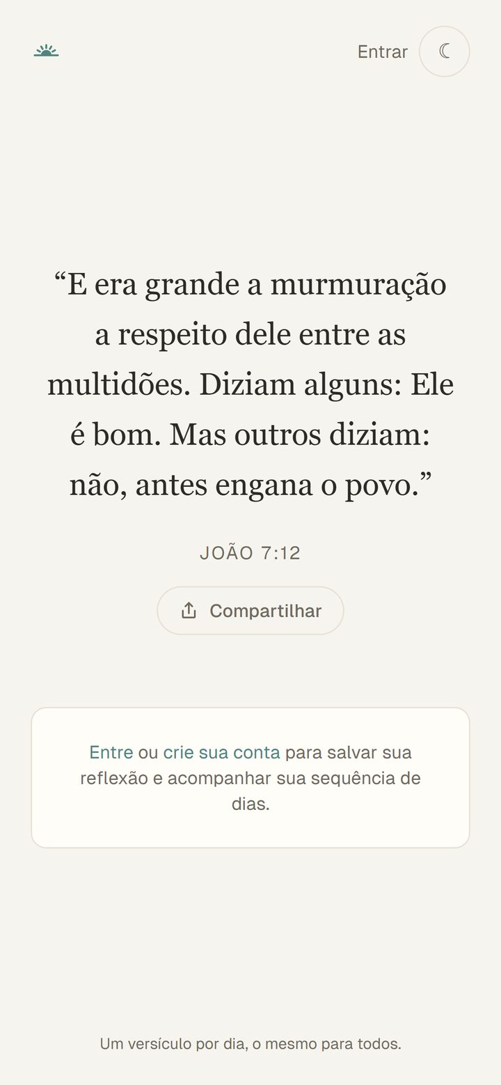 Verse of the day on mobile
