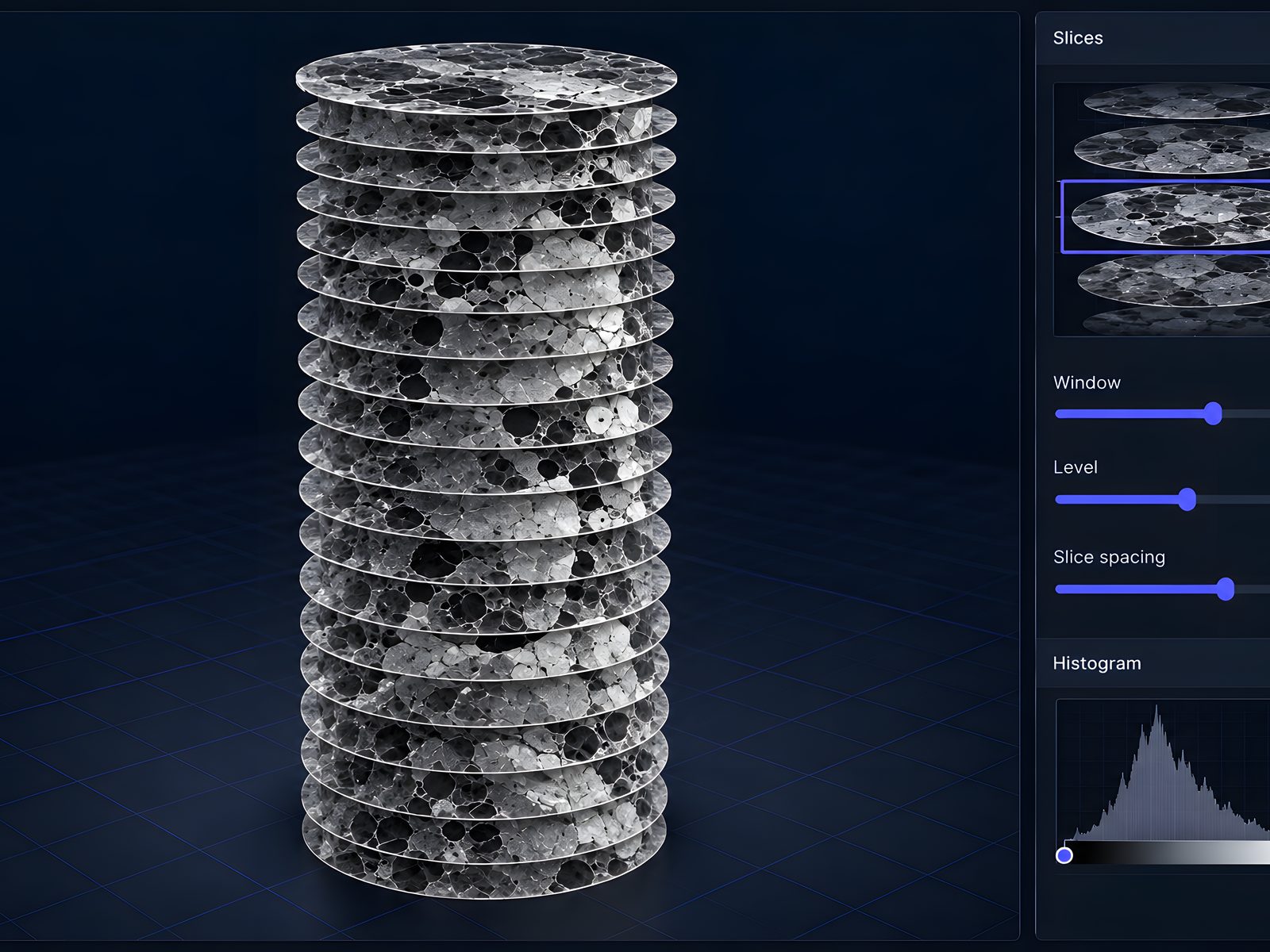 Concept of the CT slice reconstruction
